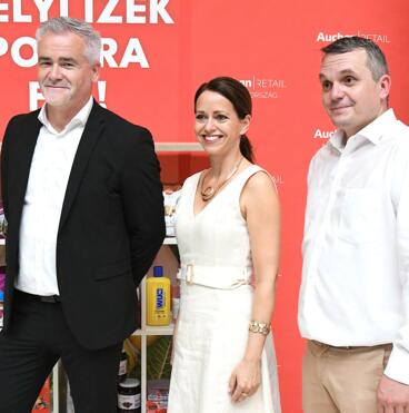 Varga László, Auchan Magyarország Kft. termék igazgatója / Benedek Eszter, Magyar Termék Nonprofit Kft. ügyvezetője / Papp Zsolt, Nemzeti Agrárgazdasági Kamara elnöke